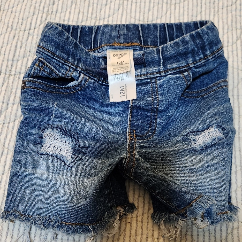 Distressed Jeans Shorts